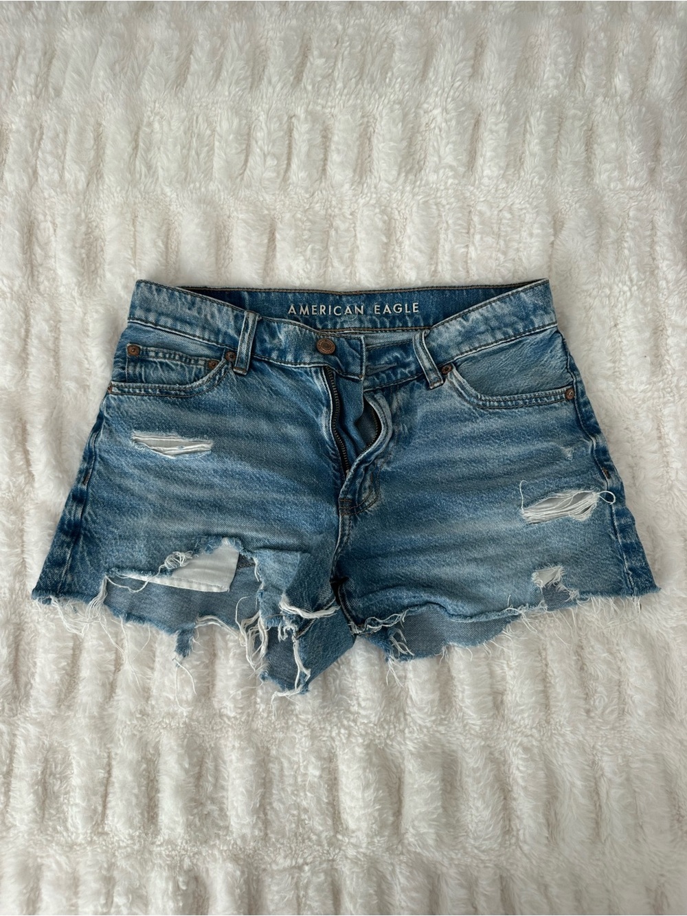 American Eagle Outfitters Distressed Cutoff Denim Shorts